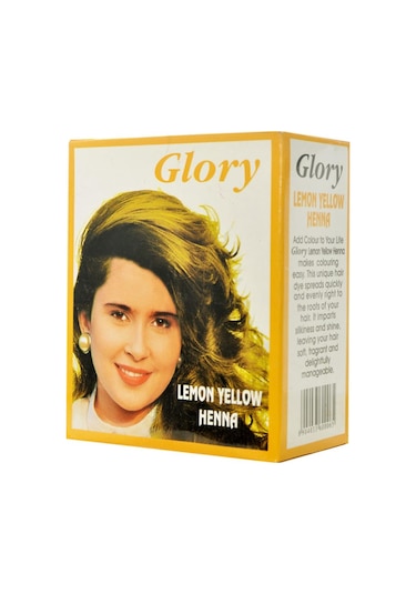 Glory Glory Limon Sarı Hint Kınası (Lemon Yellow Henna) 10 Gr Pak