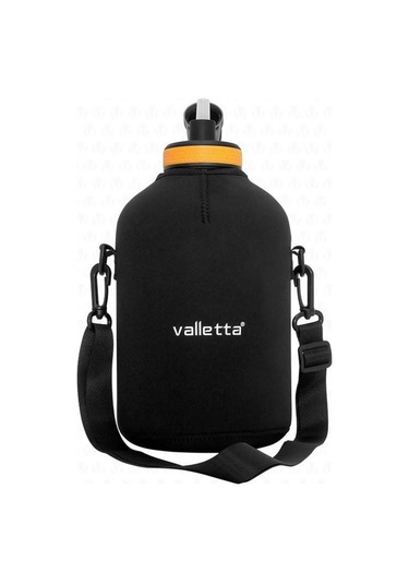 Valletta Winta Bpa Içermez Motivasyonel Su Matarası 2.5 Litre Siyah Su Matarası Suluk