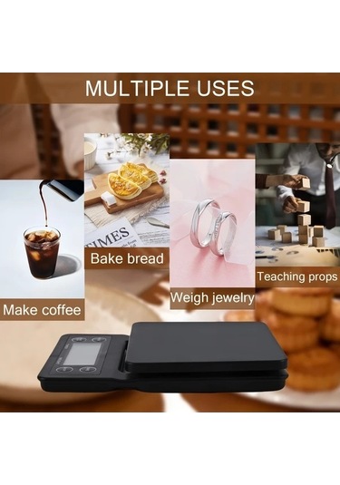 Fastbuy 5 Kg Kapasite 01g Hassasiyet Dijital Mutfak Tartısı Zamanlayıcı Pil Çalışır -