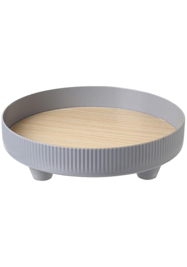 Suntek Vanity Tepsi Takı Yatak Odası Dresser Parfüm Bilezik Gri