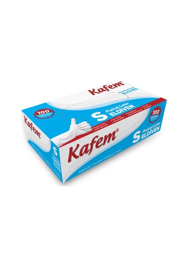 Kafem Beyaz Lateks Eldiven Pudralı (S) 100 Lü X 20 Paket (Koli)