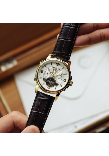 Earnshaw Es-8177-08 Erkek Kol Saati Altın