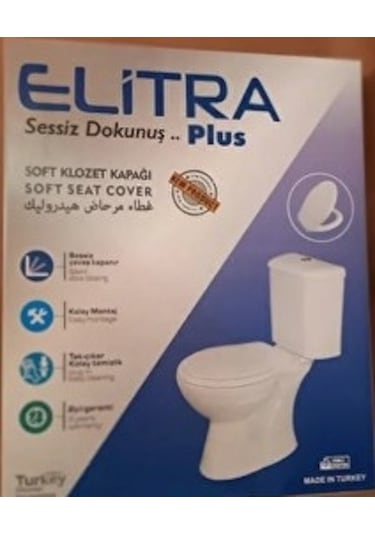 Elitra Plus Yavaş Kapanan Klozet Kapağı Alttan Sıkmalı Diğer