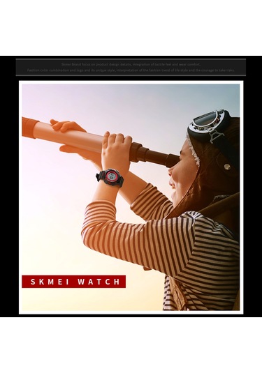 Xindoker Skmeı 1450 Dijital Saat - 50m Su Geçirmez, El Işık, Alarm, Kronometre, Hafta/tarih Gösterimi, Unisex Spor Kol Saati Pembe Çok Renkli