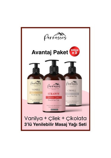 Parnassos Çilek Özlü Vanilyalı Ve Çikolata Aroma Aromaterapi Masa