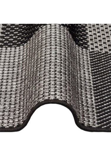 Eko Halı Mono Mno 01 Dark Grey Kaymaz Tabanlı Kilim