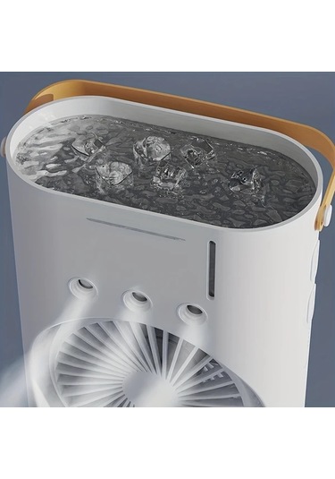 Xuweiwei Siyah Led Gökkuşağı Işıklı Çift Başlı Usb Masa Fanı 3 Hız Ayarlı 180 Derece Nozullu Kompakt Kişisel Soğutucu Beyaz Siyah Mini Fan