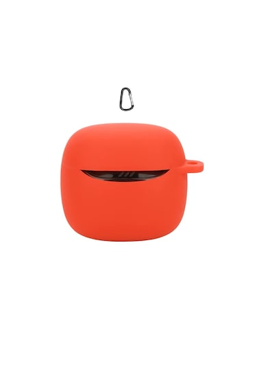 Jbl Tune Flex 2 Uyumlu Mat Silikon Kapak Kılıf+kanca Kırmızı