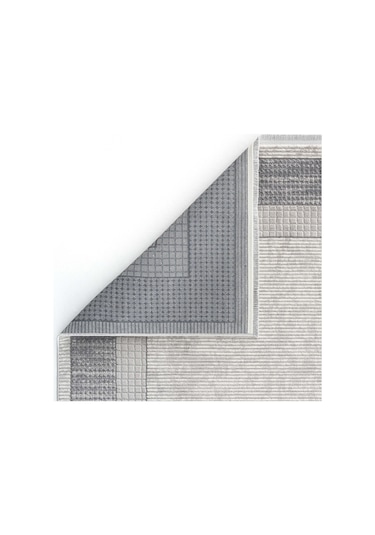 Cool Halı Verona 1902 Gri Salon Koridor Kesme Yolluk Yumuşak Doku Kaymaz Tozmaz Dokuma Makine Halı