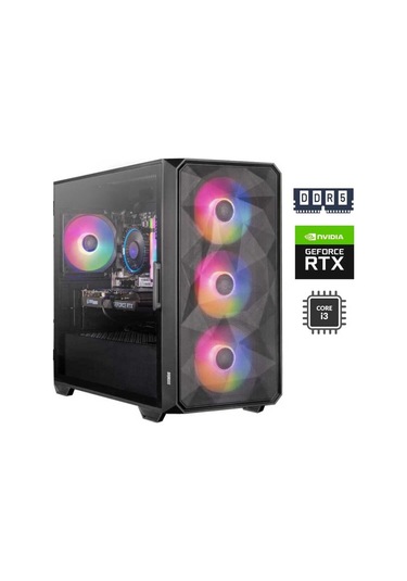 Dragos DRX7033 i3-12100F 32 GB 512 GB Nvme SSD RTX3050 Free Dos Masaüstü Oyuncu Bilgisayarı