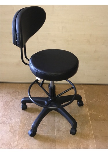 Dekofis Bari Çemberli Arkalıklı Tabure