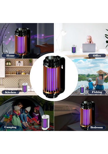 Singree Usb Şarjlı Duvara Monte & Masa Üstü Sivrisinek Öldürücü Lamba - 1200mah Pil İle İç/dış Mekan Kullanımı