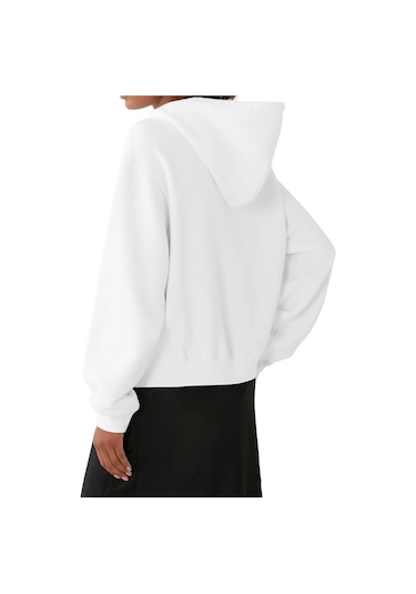 T By Alexander Wang Klasik Rahat Kadın Sweatshirt Beyaz