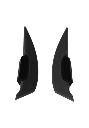 Reedark Motorcycle Atv Elektrikli Bisiklet Ön Kanat Kanatçık Abs Malzeme Spor Stili Evrensel Uyumlu Direk Yapıştırmalı 2 Adet Siyah Siyah