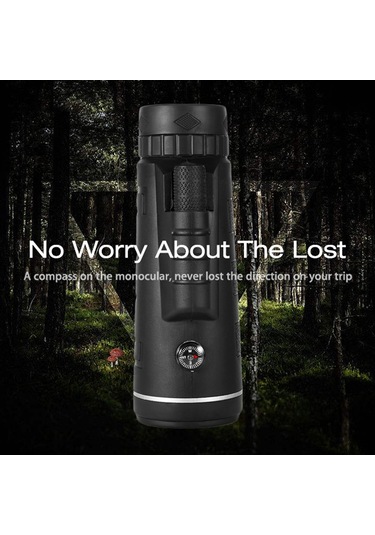 Suofeng 40x60 Hd Bak4 Prisma Tek Gözlük, Fmc Yeşil Filmi, Yerleşik Pusula, 9500m Mesafe, Taşınabilir Dış Mekan Gözlüğü