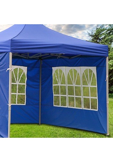 Suntek 1x Gazebos Çadır 3x2m Kamp Açık Gölgelik Mesh Yan Mavi