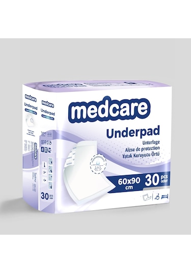 Medcare Yatak Koruyucu Örtü 60 x 90 CM 30 Adet