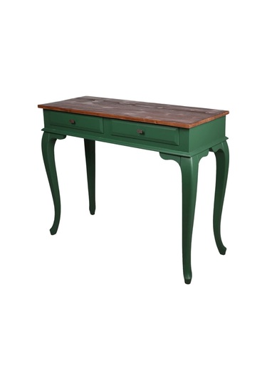 Roys Ahşap 100 Cm Çekmeceli Yeşil Koyu Ceviz  Dresuar Ahşap