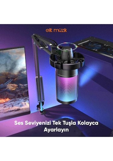 Fifine Ampligame A6T Twitch Youtuber Yayıncı USB Mikrofon Seti