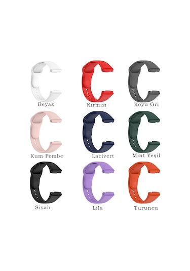 Redmi Mi Watch 3 / 3 Active İle Uyumlu Silikon Kordon