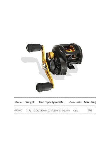 Jeehugo Sağ Elle Sürüşlü Siyah-kırmızı Balık Makinesi - 17+1 Balata Rulmanlı, 7.2:1 Dişli Oranı Ve 8kg Maksimum Sürtünme Gücü