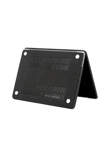 Macbook Uyumlu Air M1 Kılıf 13 İnç Kumaş Kaplama Goat Touchıd'li M1 Air A2337 A2179 A1932 İle Uyumlu Siyah