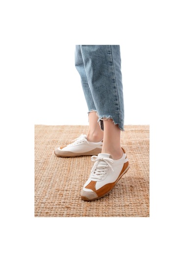 Rs-02 Taba Garni İnce Taban Günlük Spor Ayakkabı Taba