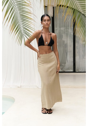 Samir Pis Detay Haki Keten Etek Haki