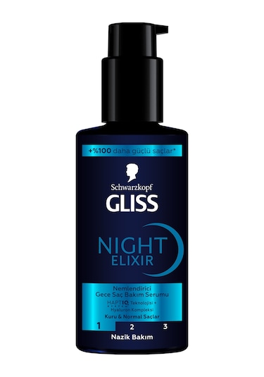 Gliss Night Elixir Nemlendirici Gece Saç Bakım Serumu 100 ML