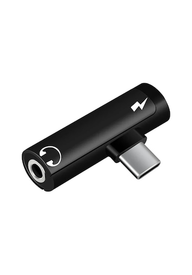 Snapbuyusb-c 3.5mm Kulaklık Adaptörü 2'si 1 Arada Xiaomi Huawei İçin Whıte