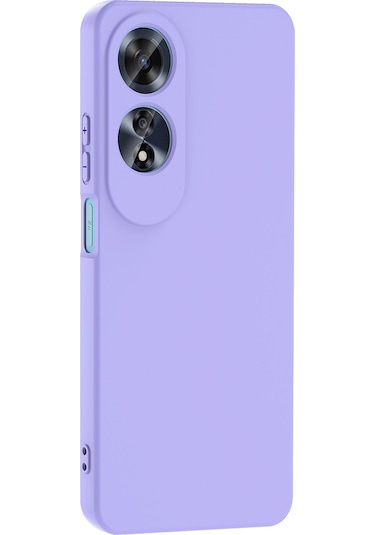 Oppo A60 Kılıf Mara Lansman İç Yüzeyi Kadife Kılıf Lila