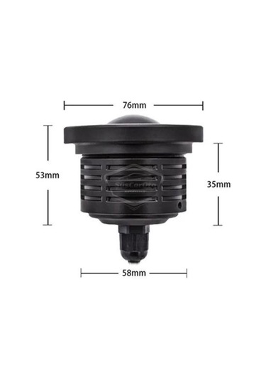 Ford Focus 3 2011-2014 Uyumlu Mercekli Angel Sis Farı Metal Su Geçirmez 76 Mm Beyaz Halkalı Gündüz Far Angel Eyes 2 Adet