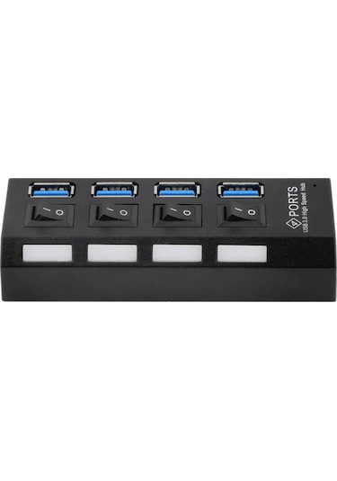4 Port Usb 3.0 Çoklayıcı Çoğaltıcı Hub Anahtarlı Işıklı 4579P