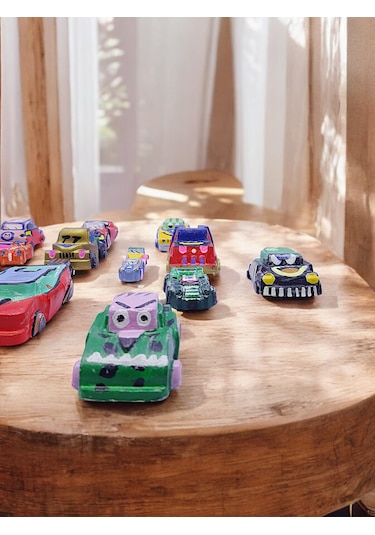 Taş Boyama Okul-ev Çocuk Etkinliği, 14 Parça Xxl-xl-l Dev Arabala