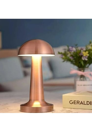 Cata Şarjlı Ledli Lizbon Masa Lambası 3 Renk Işık Abajur Çok Renkli