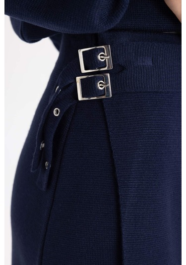 DeFacto Regular Fit Maxi Triko Etek B8858AX24SPNV243 Lacivert