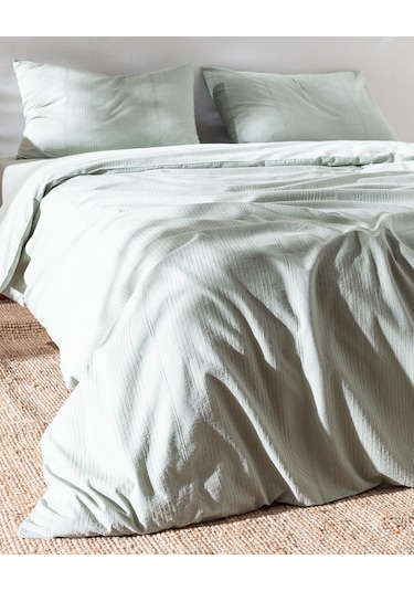 Madame Coco Rosalie Tek Kişilik %100 Pamuk Armürlü Nevresim Takımı - Haki Çok Renkli