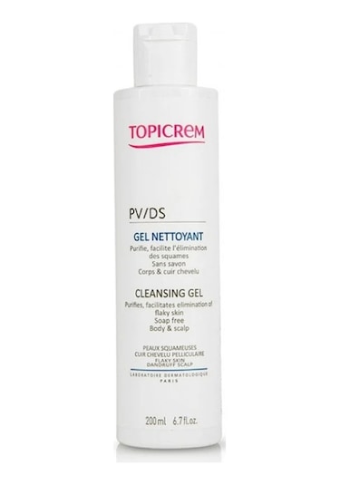 Topicrem PV/DS Gel Nettoyant Cleansing Köpüklü Saç ve Vücut Jeli 200 ML