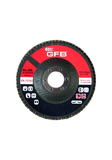 Gfb 10 Adet Alüminyum Flap Disk Zımpara 115 MM-60 Kum