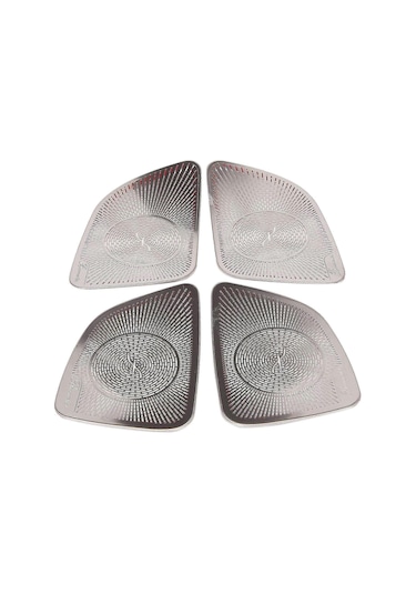 Dianziye Mercedes C-class E-class Glc260l İç Döşeme Ses Hoparlör Kapağı Gümüş Paslanmaz Çelik Oto Dekorasyon