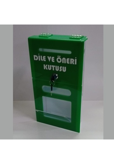 Yeşil Pleksi A-6 Dilek Öneri Kutusu