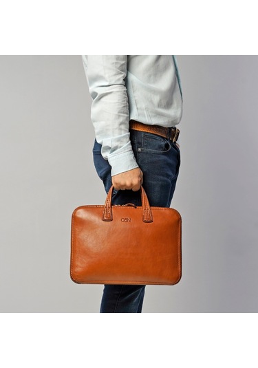 Gön Handmade Deri Evrak Ve Laptop Çantası ( Deta )