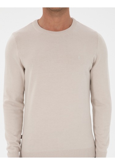 Pierre Cardin Erkek Krem Kazak /triko 50315509-vr071 Krem