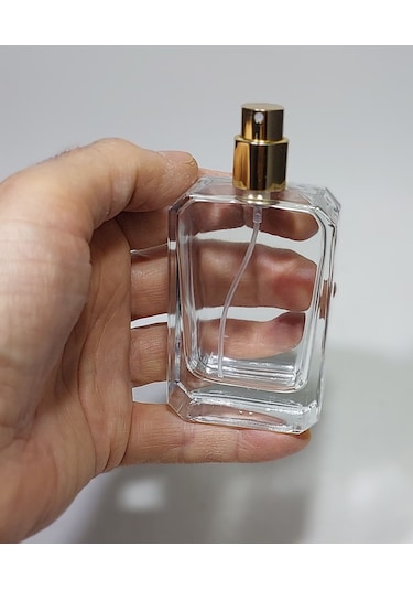 Paradise Cam Sprey Kolonya Parfüm Şişesi 50 Ml - Boş Şişe 10 Adet