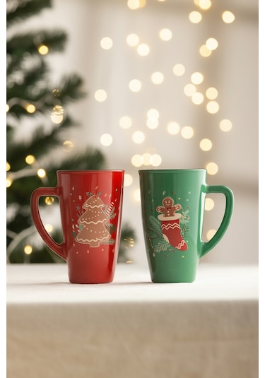 Ginger Cookie 2'li Kupa Seti 400 Cc Renkli