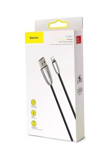 Baseus Torch Series Lightning Şarj Ve Data Kablosu 1.5A 2Mt Calhj (461913766)