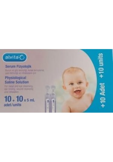 Alvita Serum Fizyolojik 5 ml 10 + 10 Adet