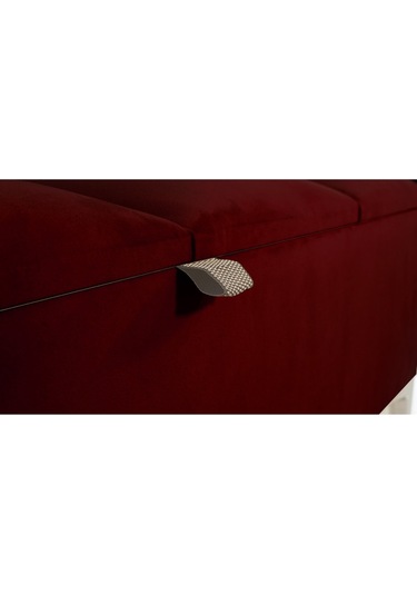 Vetra V2 Sandıklı Puf  Bordo Dilimli Model Sandıklı Bench Puf - Sandıklı Yatak Ucu Bankı