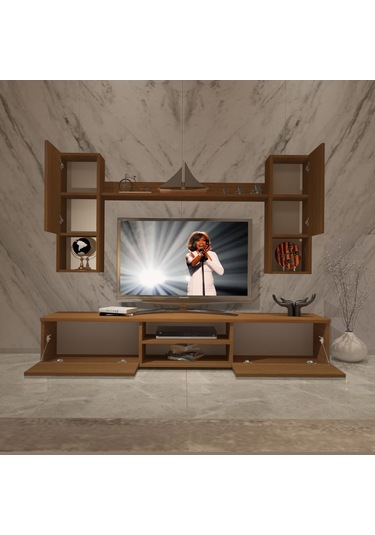 Decoraktiv Eko 5da Mdf Dvd Tv Ünitesi Tv Sehpası Ceviz