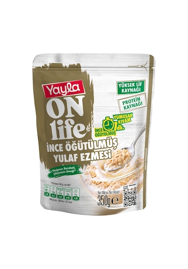 Yayla Onlife İnce Öğütülmüş Yulaf Ezmesi 350 G X12